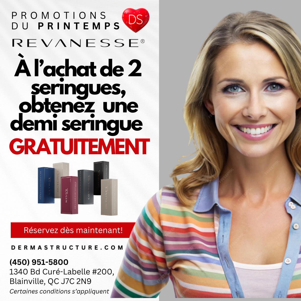 Promotion printanière sur les soins médico-esthétiques Dermastructure