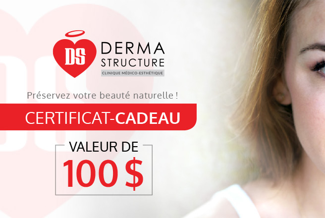 Certificat-cadeau Dermastructure de 100 dollars