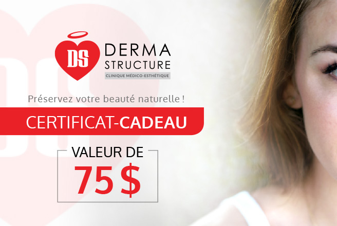 Certificat-cadeau Dermastructure de 75 dollars